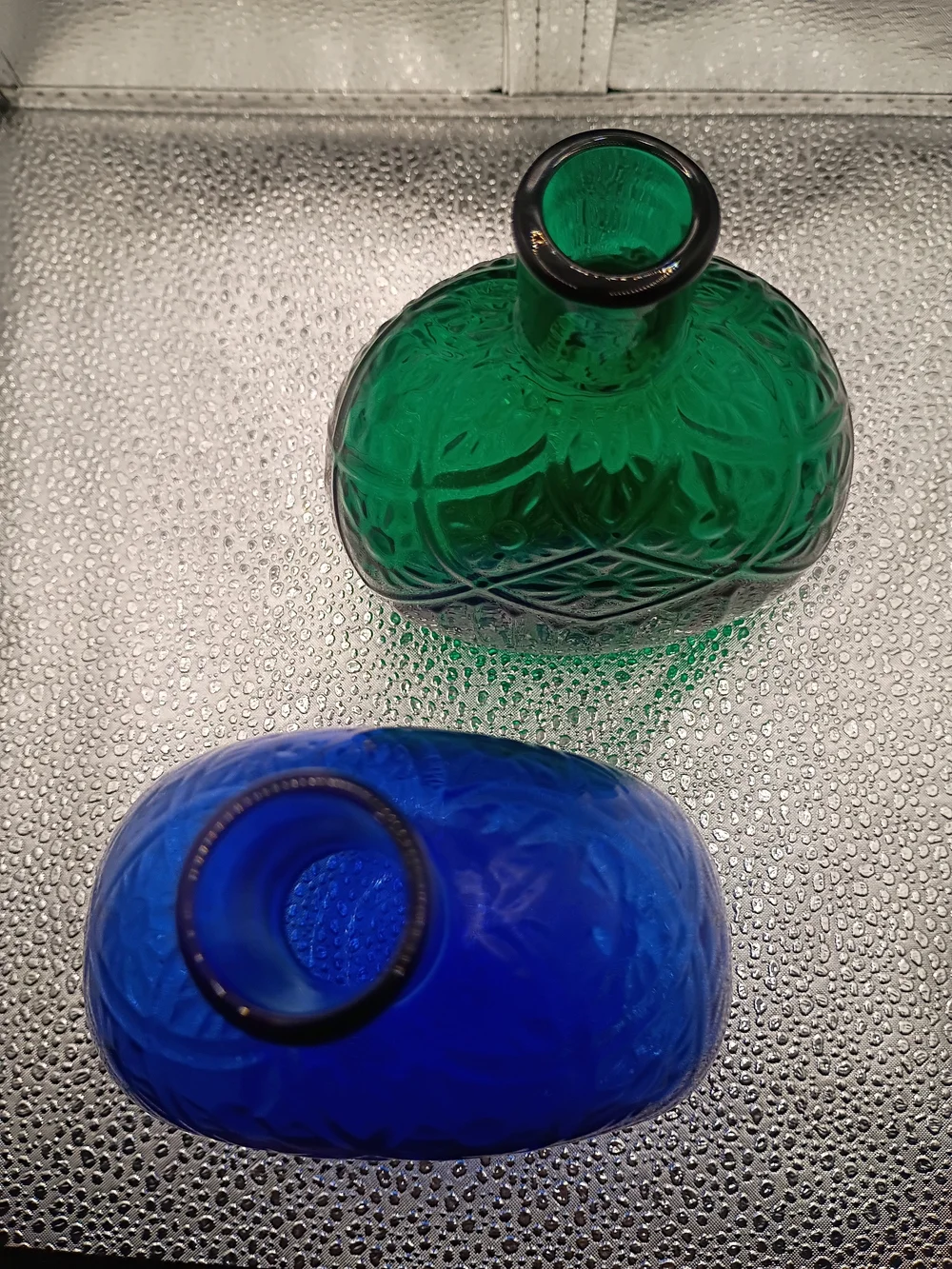 2 Vintage Pristine Museum Of Modern Arts Glass Flask